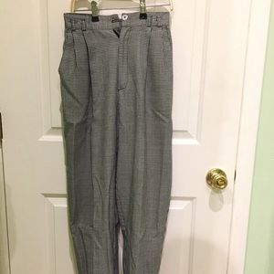 High waisted houndstooth slacks